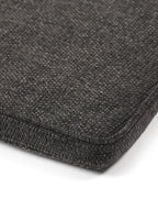 August - Coussin De Canapé De Jardin - Mousse À Séchage Rapide Et Dacron - Noir