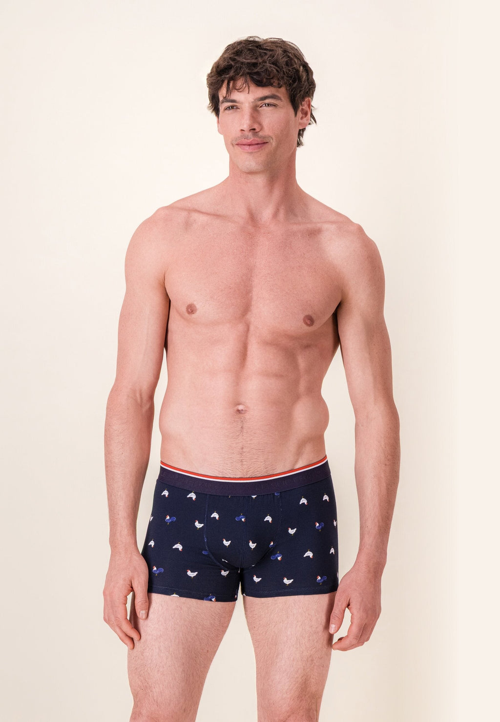 Boxer Marius Coq in Cotone - Navy