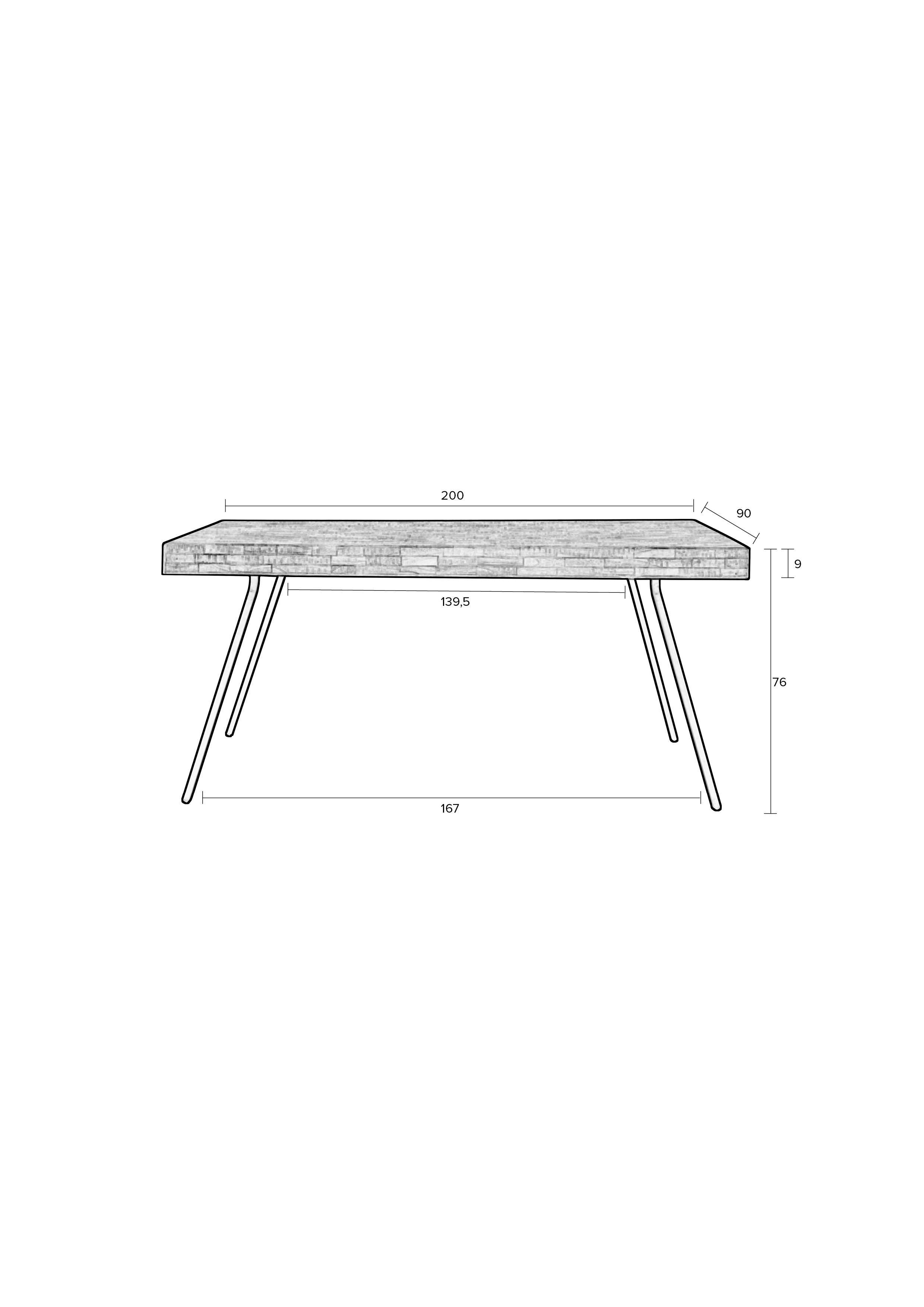 Suri - Table De Salle À Manger - Bois - Noir