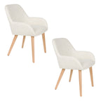 Loua - Dining Chair - Polyester - Off-White/Off-White