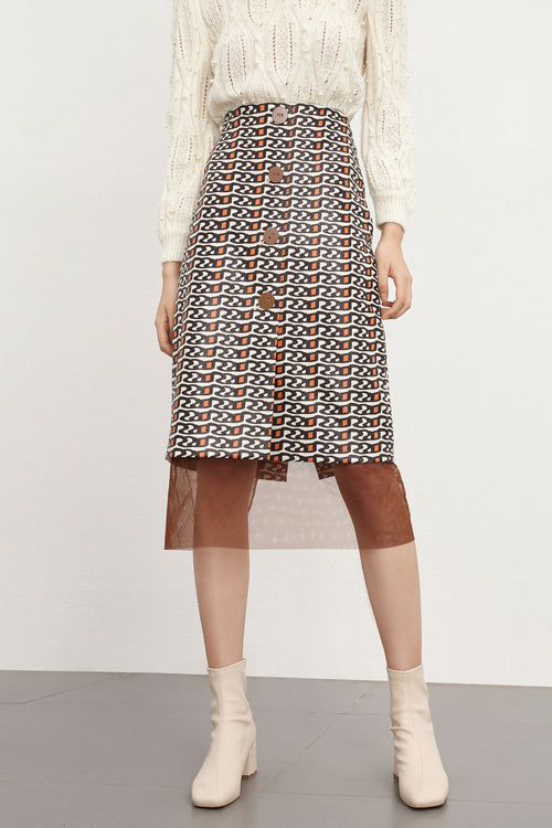 Lily - Jupe - Orange