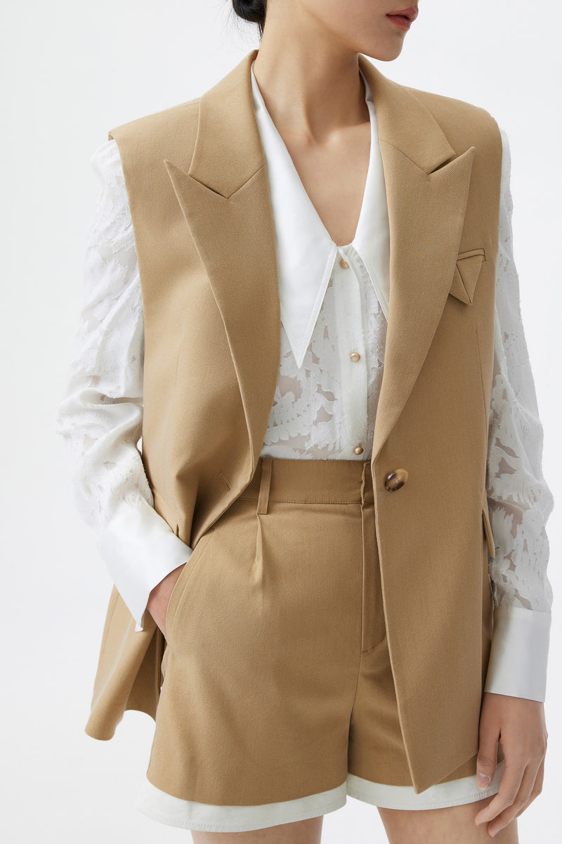 Lily - Gilet - Gris Kaki