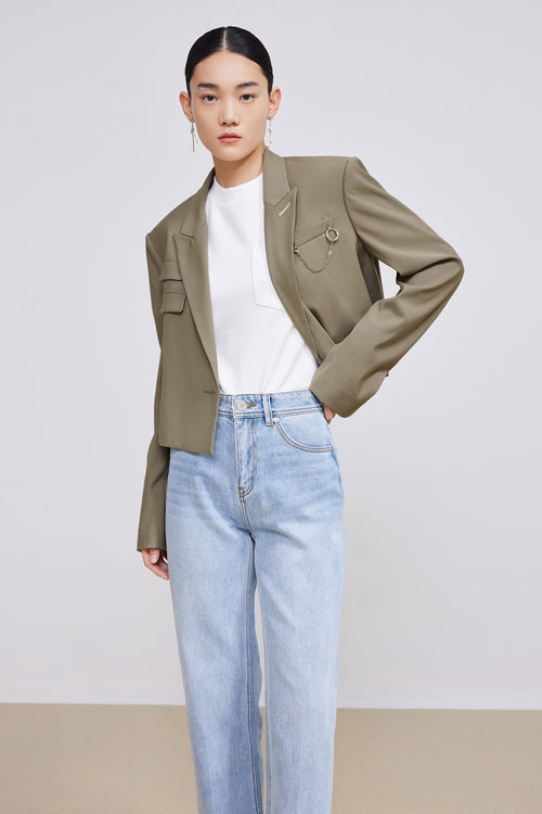 Lily - Blazer - Gris Foncé