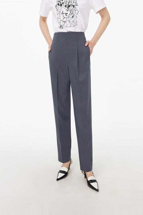 Lily - Pantalon - Gris Clair Bleu