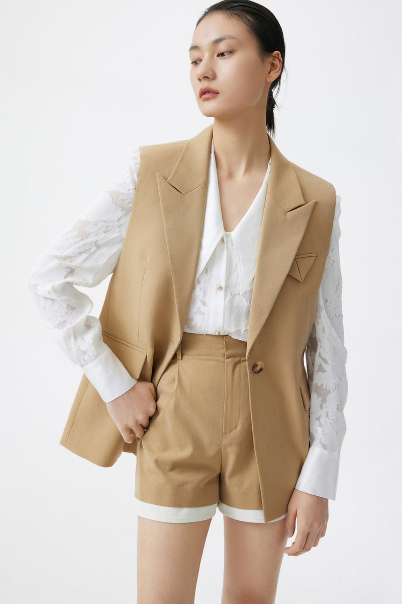 Lily - Gilet - Gris Kaki