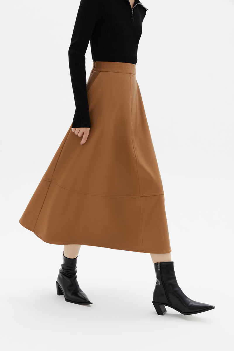 Lily - Jupe - Marron Cacao