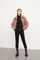 Lily - Manteau De Fourrure - Rose Foncé