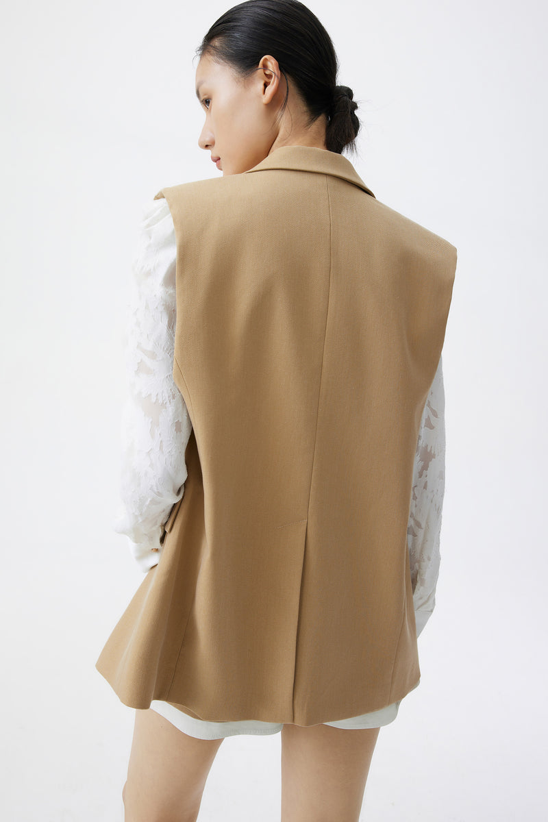 Lily - Gilet - Gris Kaki