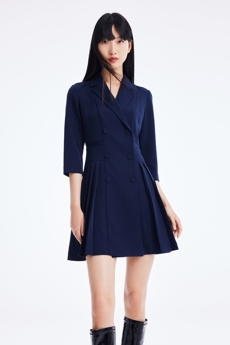 Lily - Robe - Bleu Violacé
