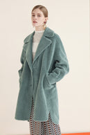Lily - Manteau De Fourrure - Turquoise