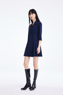 Lily - Robe - Bleu Violacé