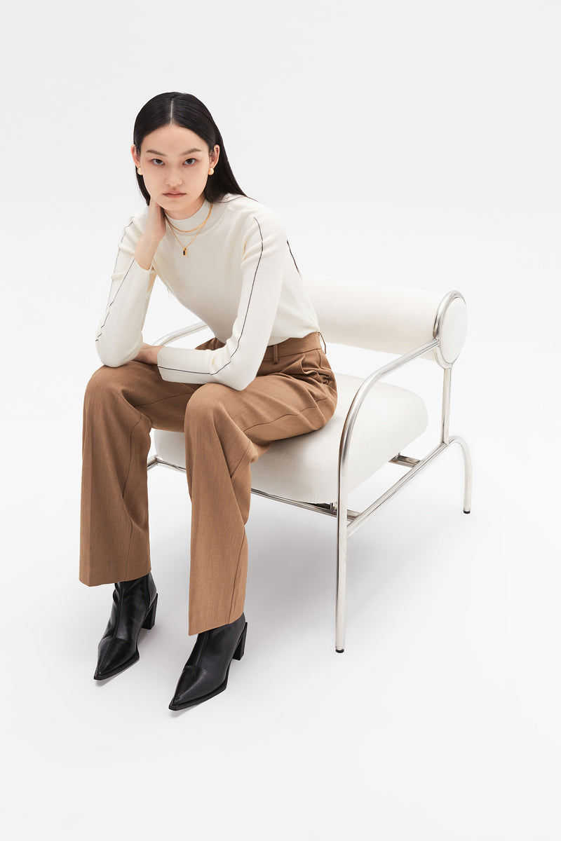 Lily - Pantalon - Marron Cacao