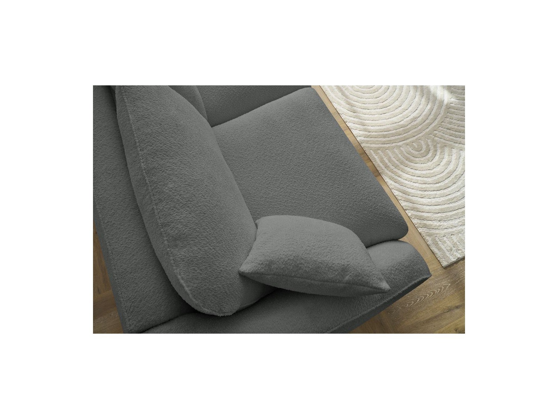 Cezanne - Straight Sofa Bed with Express Opening - Bouclé Fabric