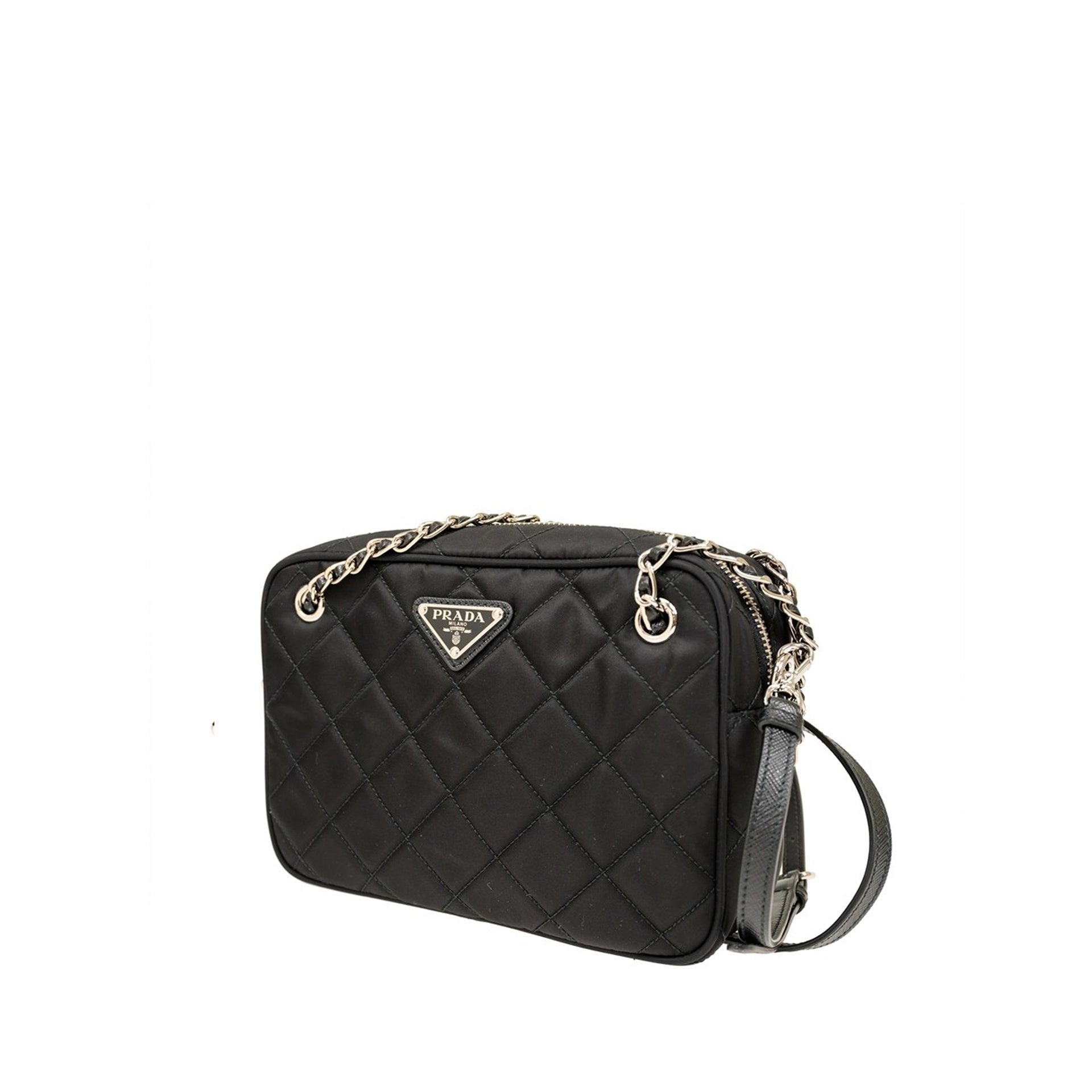 Prada - Quilted Medium Shoulder Bag - Women - Black