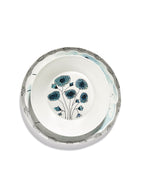 Midnight Flowers - 2er-Set Tiefe Teller - M - Bone-China-Porzellan - Anemone Vaniglia