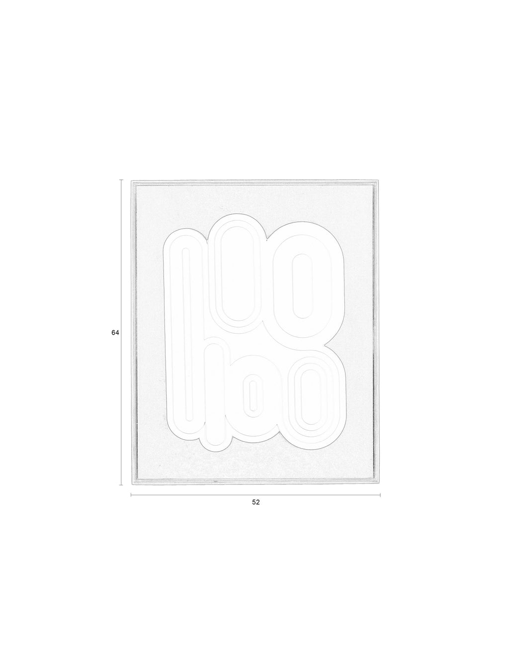 August Art - Wall Decoration - Plaster - Rice Brown/Beige