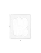 August Art - Wall Decoration - Plaster - Rice Brown/Beige
