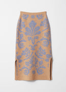 Skirt Ve Hilem Knit Skirt - Blue - Women