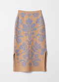 Jupe Ve Hilem En Maille - Bleue