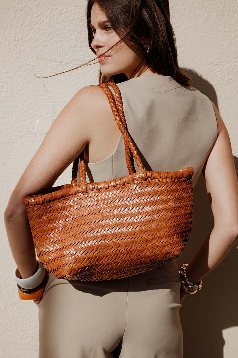 Delhi Medium Tote Bag - Camel