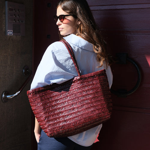 Sac À Main Grand Delhi - Bordeaux