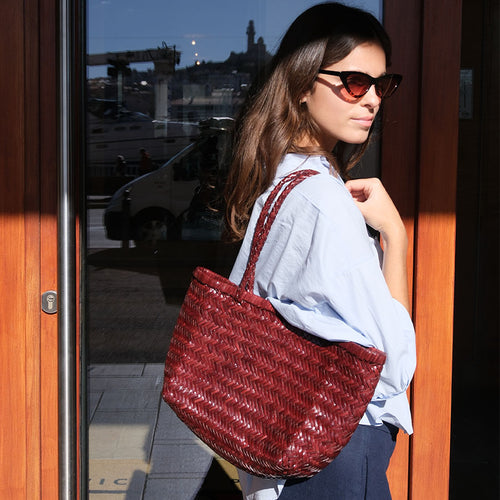 Sac À Main Delhi Medium - Bordeaux