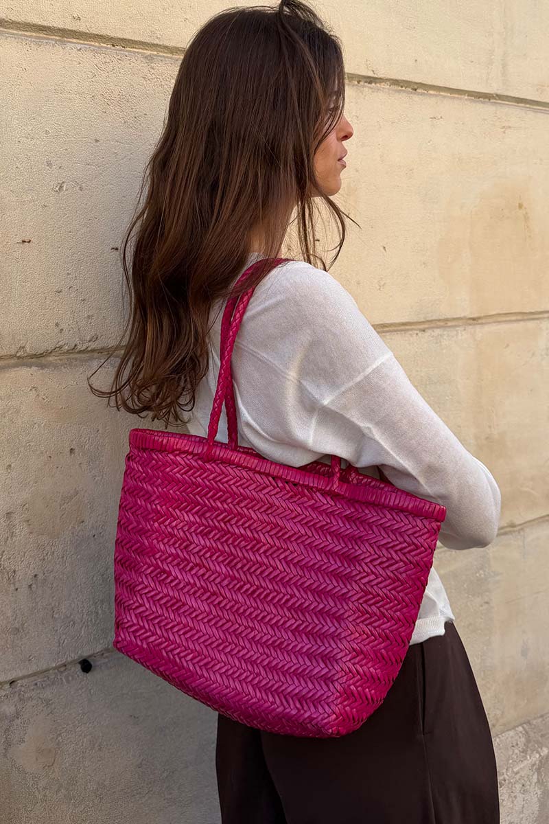 Borsa shopping Delhi Medium - Lampone