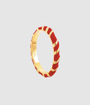 Cabirol - Bague Aimée Laiton Rouge Pourpre - Femme