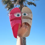 Sandales - Olhos - Framboise Turquoise