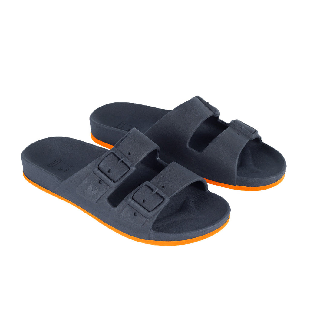 Sandales - Brasilia - Navy Orange Fluo