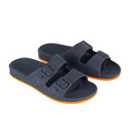 Sandales - Brasilia - Navy Orange Fluo