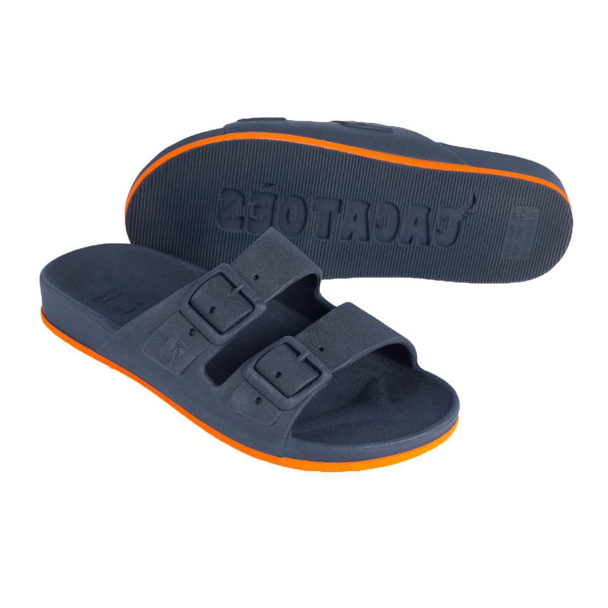 Sandales - Brasilia - Navy Orange Fluo