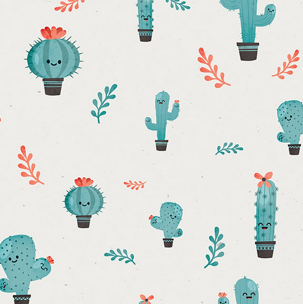 Cactus Wallpaper - Blue