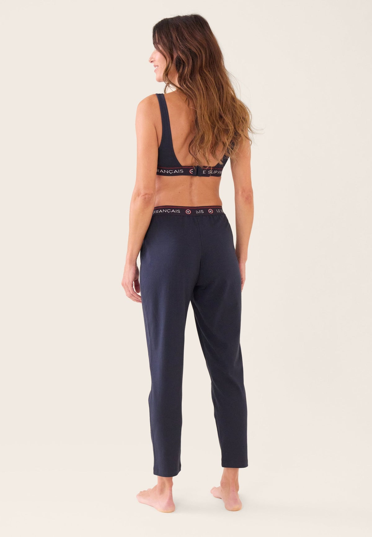 Pantaloni pigiama lunghi Vigoureuse in cotone - Navy