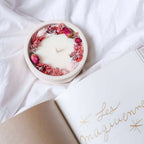 Bougie Fleurie Rose Sauvage