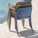 Silla Café, Azul Marino