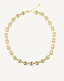 Collar de granos de café de oro