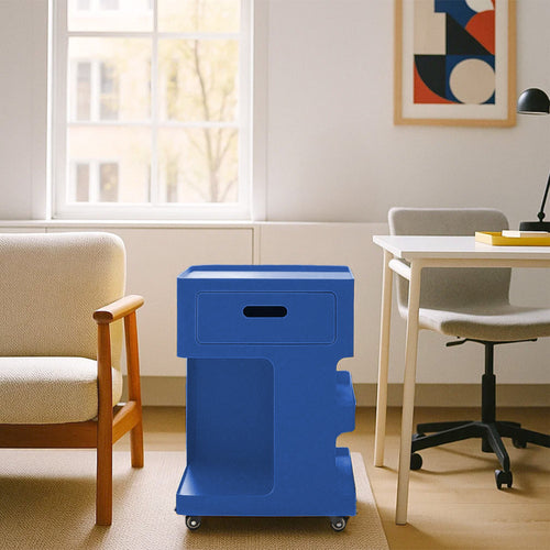 Trolet - Caisson À Roulettes 1 Tiroir - Métal - Bleu