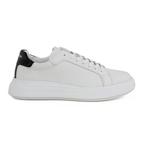 Baskets Low Top Lace Up Lth - Blanc