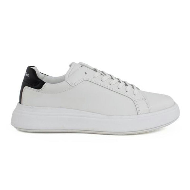Baskets Low Top Lace Up Lth - Blanc