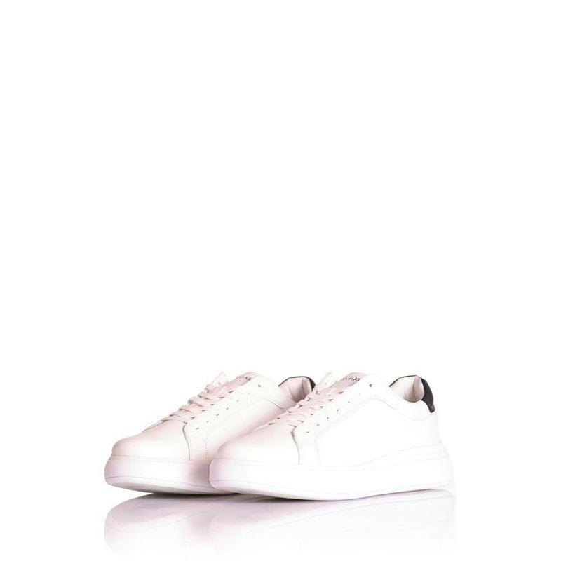 Baskets Low Top Lace Up Lth - Blanc