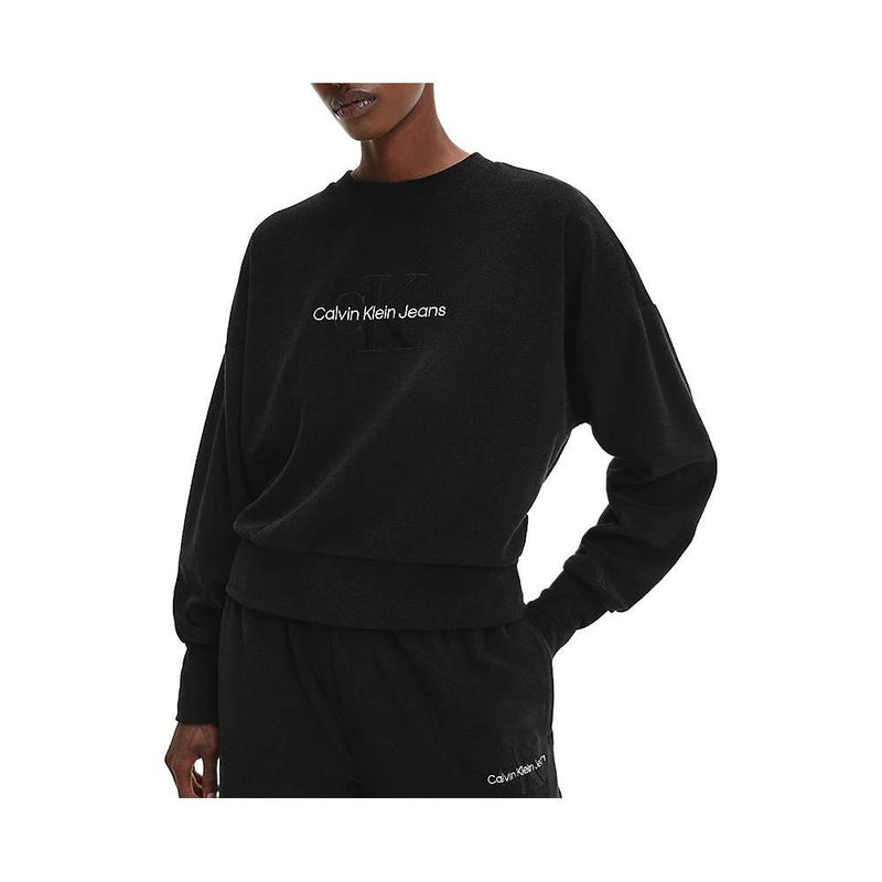 Sweatshirt Monogram Towelling - Noir