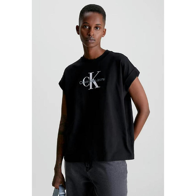 T Shirt Relaxed Monogram T-Shirt - Noir