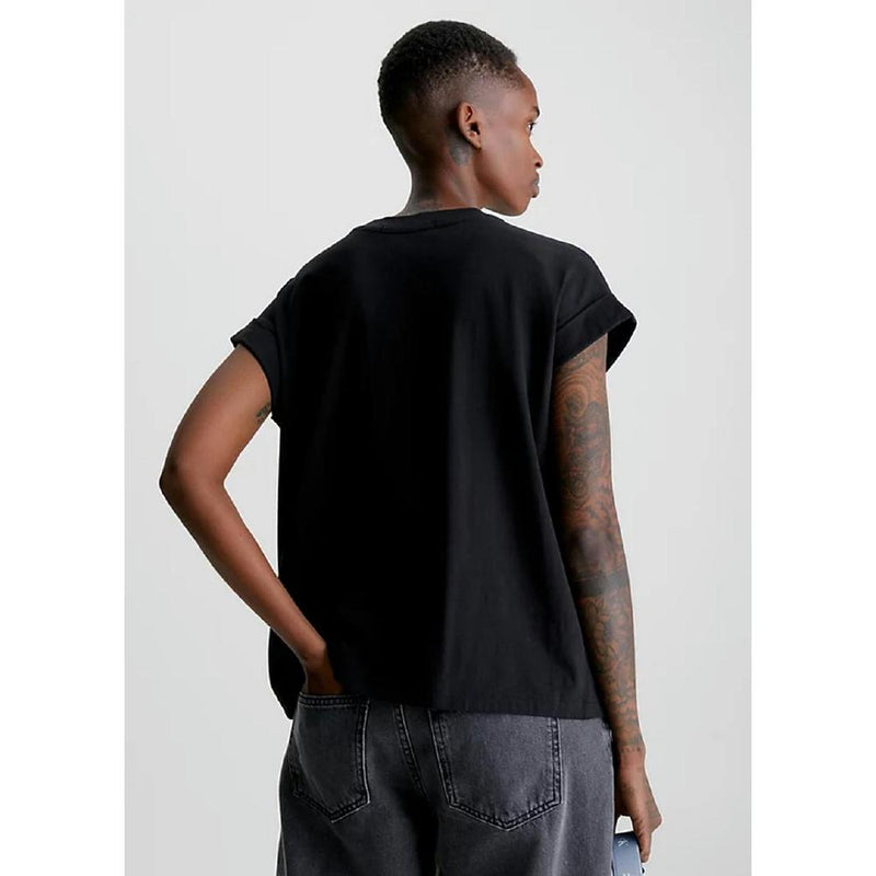 T Shirt Relaxed Monogram T-Shirt - Noir