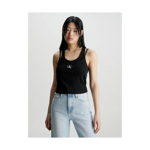 Débardeur Classic côtelé - Noir