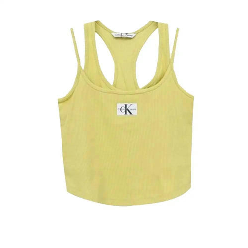 Débardeur Classic côtelé - Jaune