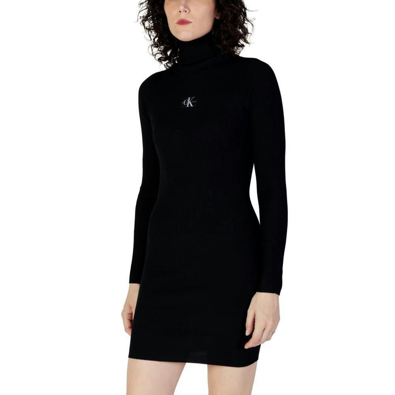 Robe Badge Roll Neck Swea - Noir