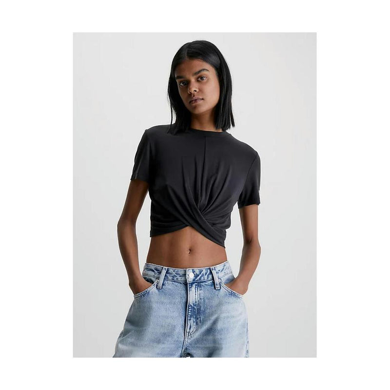 T Shirt Calvin Klein Jeans T-shirt Torsade - Noir
