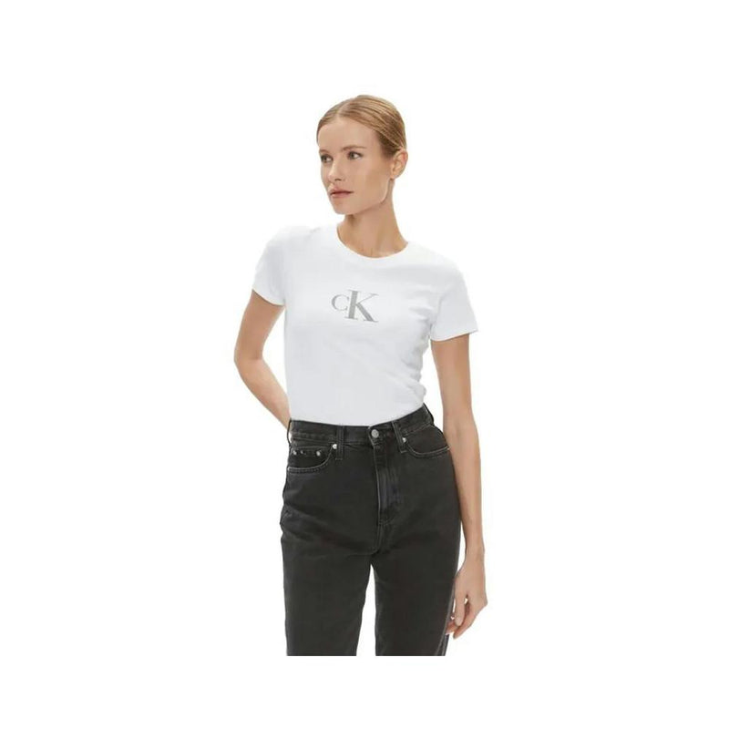 T Shirt Sequin - Blanc