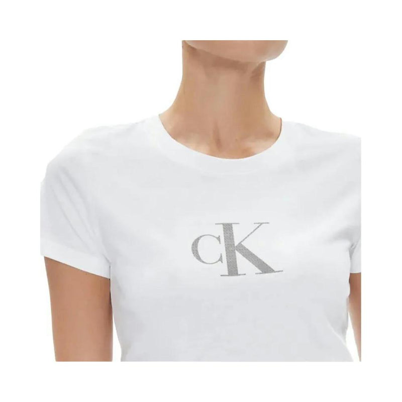 T Shirt Sequin - Blanc